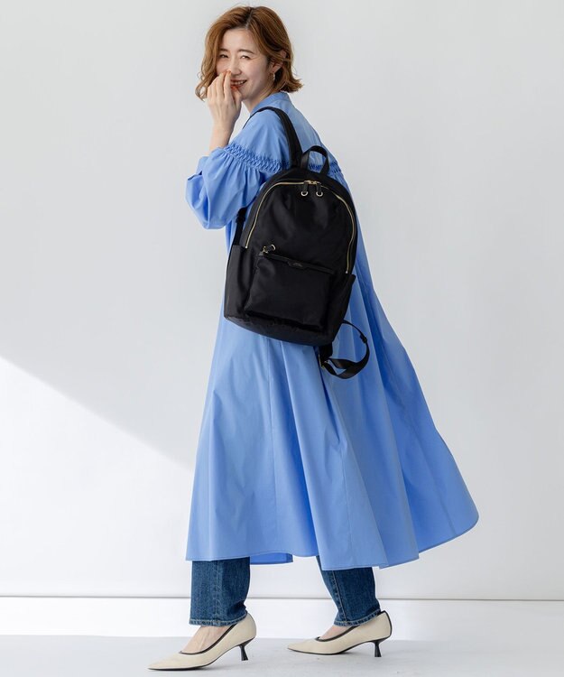 23区 【撥水加工/新色追加】ナイロン リュック ブラック系