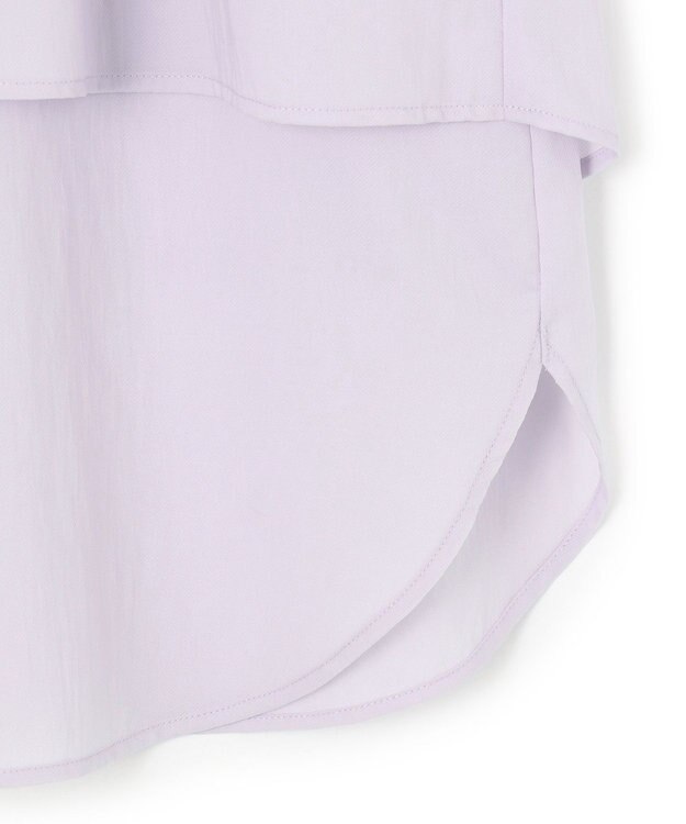 23区 【撥水加工/洗える】シアーナイロンツイル レイヤード ブラウス ラベンダー系