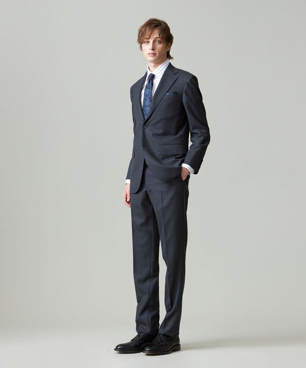J.PRESS MEN 【WILLIAM HALSTEAD】スーパーファインウールフランネル スーツ/総裏 グレー系