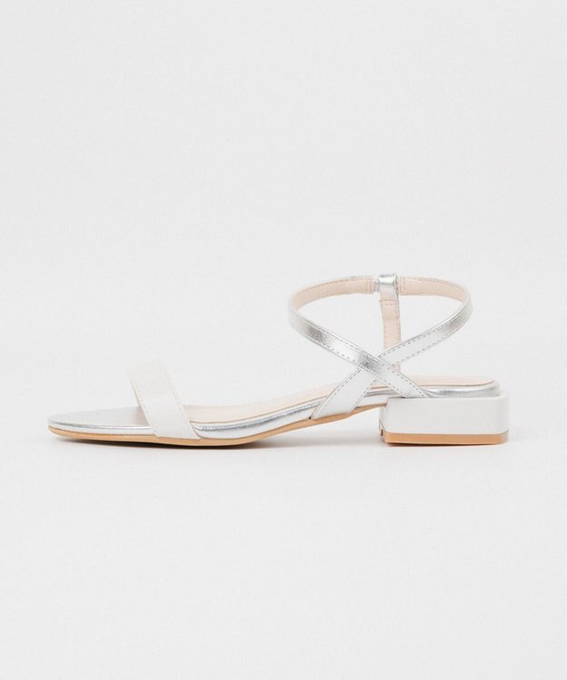 BONTRE 【PRECIEUX JOUET/プレシュウジュエ】オーバーヒールストラップサンダル/014PJ シルバー