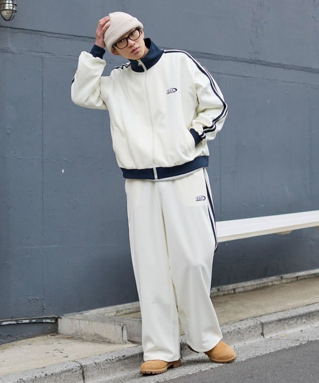 WEGO ライントラックジャケット オフホワイト