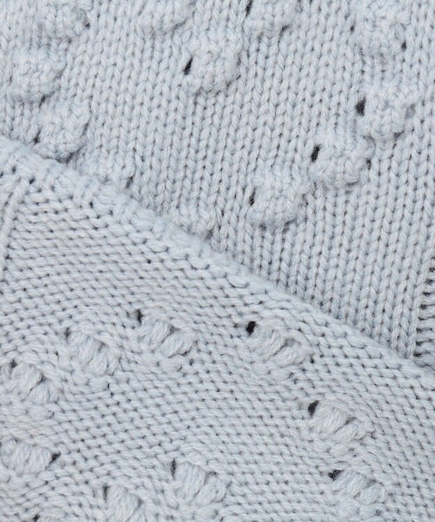 ANY KIDS ハート ニット カーディガン サックスブルー