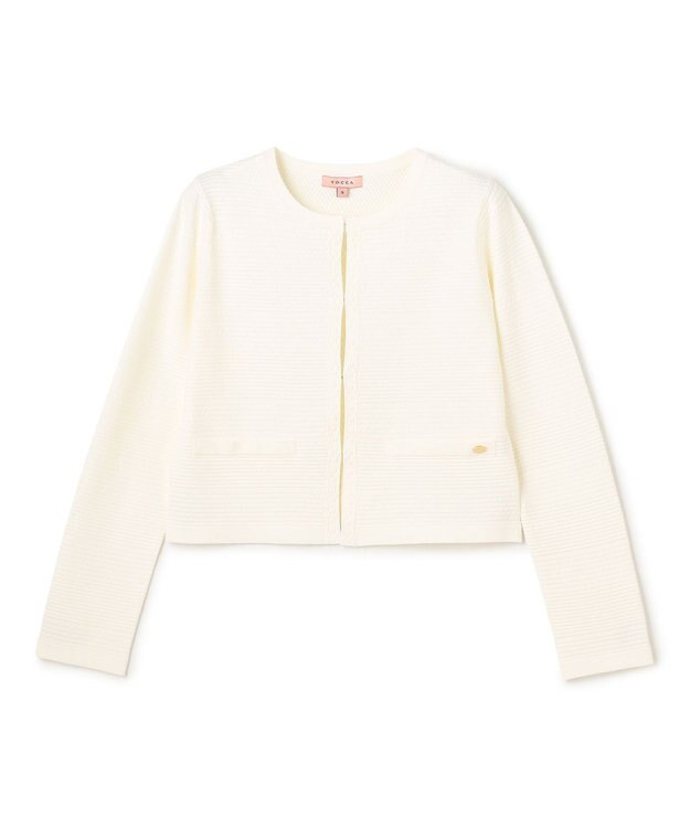 TOCCA PANORAMIC LANDSCAPE ニットカーディガン アイボリー系