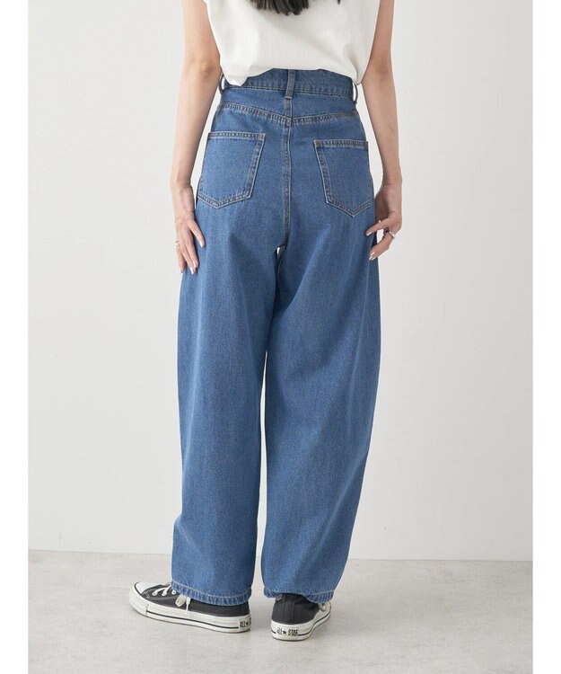 earth music&ecology デニムエッグパンツ Indigo