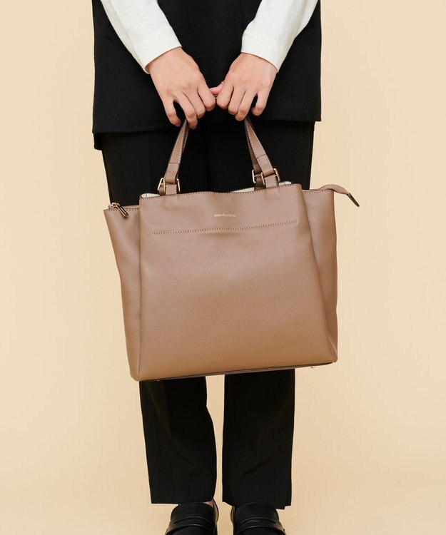 united bamboo 2WAYハンドルトート キャメル系