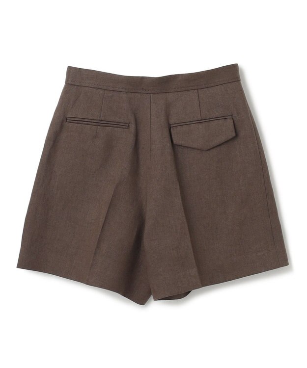 BEIGE， 【CLASSY. 4月号掲載】CRINUM / リネンショートパンツ Dark Brown