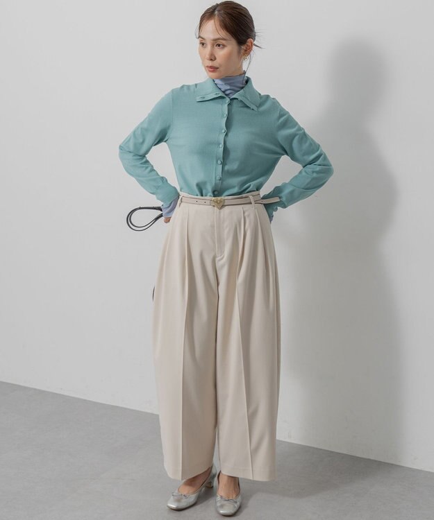 組曲 ハートバックルリバーシブルベルト ベージュ系