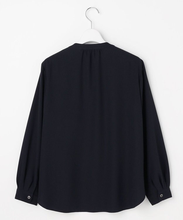 ANY SIS S ノーブルジョーゼット ブラウス ネイビー