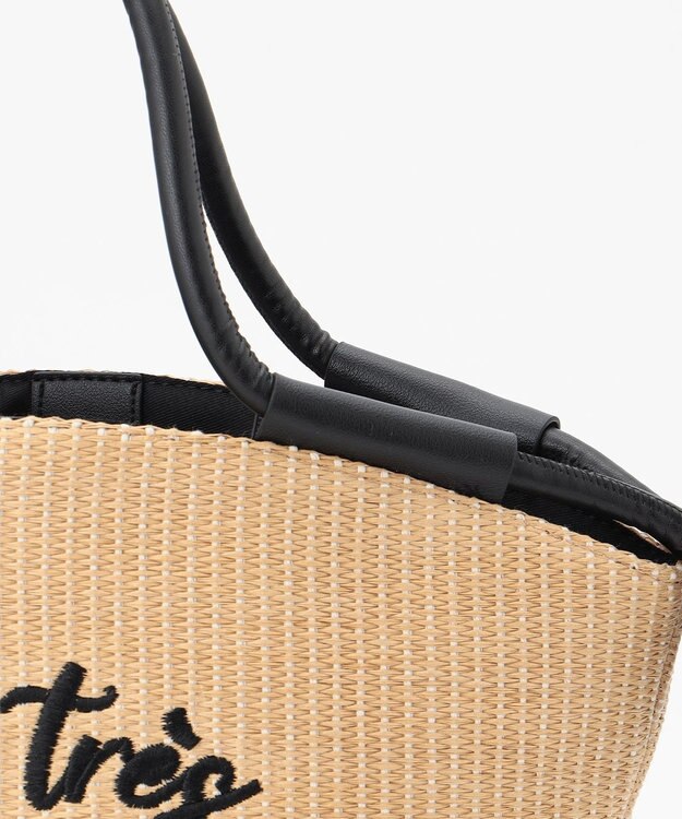 組曲 エンブロイダリーカゴ バッグ ベージュ系