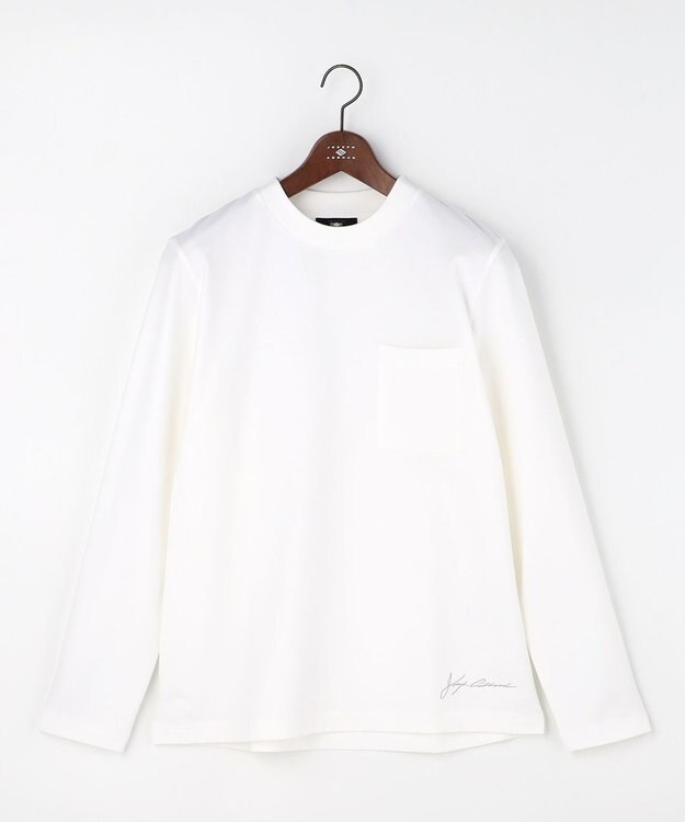 JOSEPH ABBOUD 【JAPANファブリック・日本縫製・なめらか】ミニ裏毛 カットソー ホワイト系