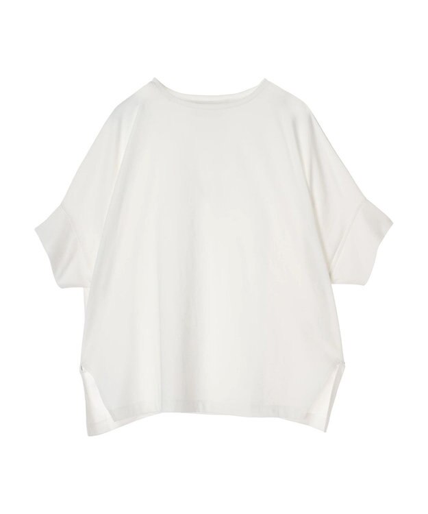 Green Parks 冷っとすずやか　ドルマンカット５分袖プルオーバー Off White