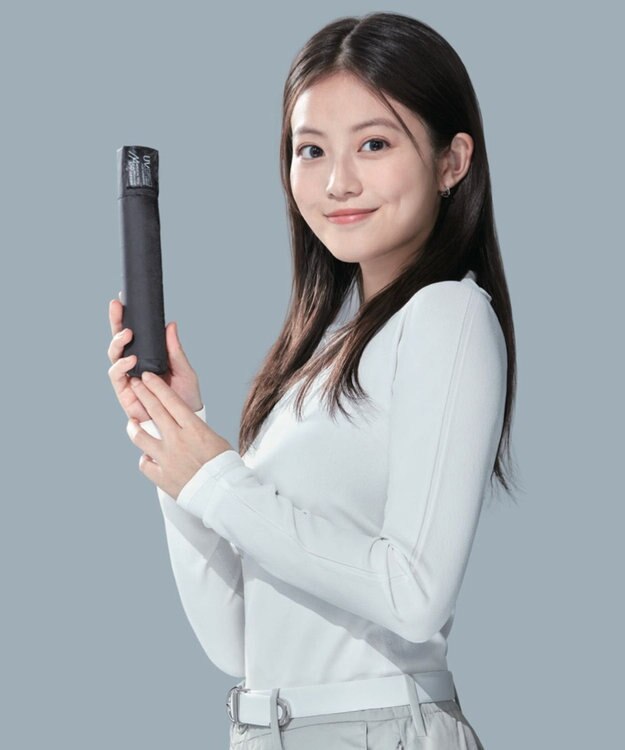 MOONBAT 【遮光100％/超軽量 /雑誌掲載】マジで軽い傘 晴雨兼用折りたたみ日傘 50cm マジカルテックプロテクション ブラック