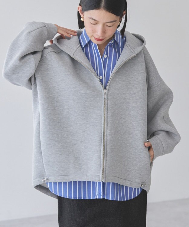 AMERICAN HOLIC ポンチドロストＺＩＰパーカー Light Gray Mixture