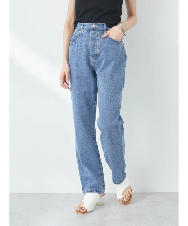 earth music&ecology ストレートフィットデニム Indigo