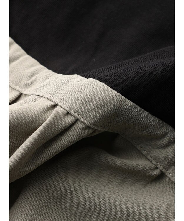 Green Parks ドロスト切替えドッキングカットプルオーバー Dark Khaki