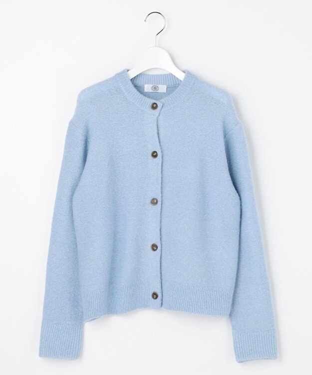 J.PRESS LADIES 【WEB限定】SHINE ニット カーディガン 【WEB限定】サックス系