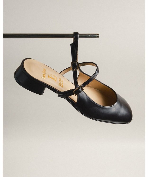 BONTRE 【LucaGrossi/ルカグロッシ】ラウンドトゥストラップシューズ/CH980-XS ブラック