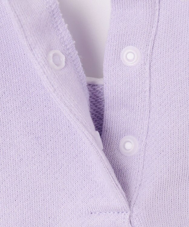 ANY KIDS 裏毛 モシャモシャ ロゴ トレーナー ラベンダー