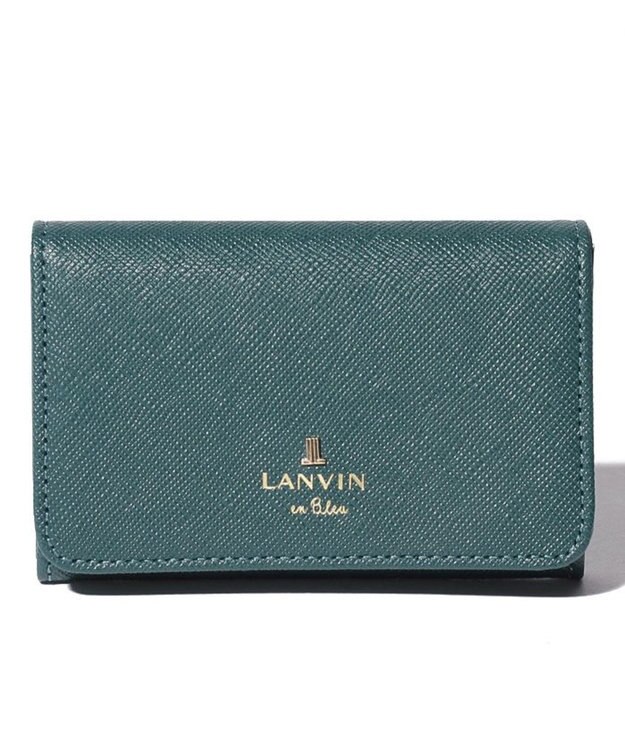 LANVIN en Bleu リュクサンブール　名刺入れ ディープグリーン