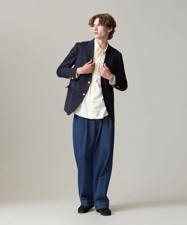J.PRESS MEN “最初の一着“に選ばれる理由【 1st BLAZER】ウールポリエステル ライトギャバ ブレザー / 3B / New Authentic-Fit ネイビー系