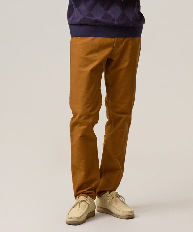 J.PRESS MEN 【ストレッチ】ハイパワーストレッチバーズアイ パンツ ブラウン系