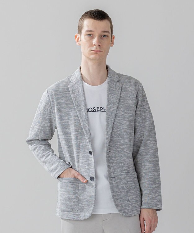 JOSEPH HOMME 【WEB・一部店舗限定 】 プリペラカノコ　カットソージャケット ライトグレー系
