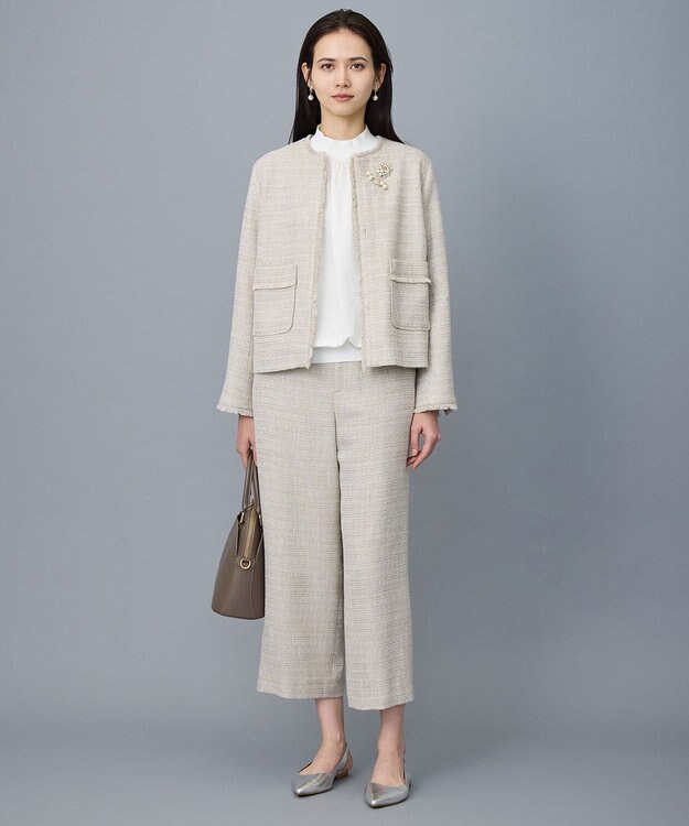 自由区 リーフパール ブローチ ゴールド