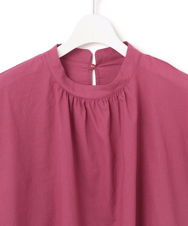 J.PRESS YORK STREET 【WOMEN】バックドレープ ドルマンブラウス パープル系