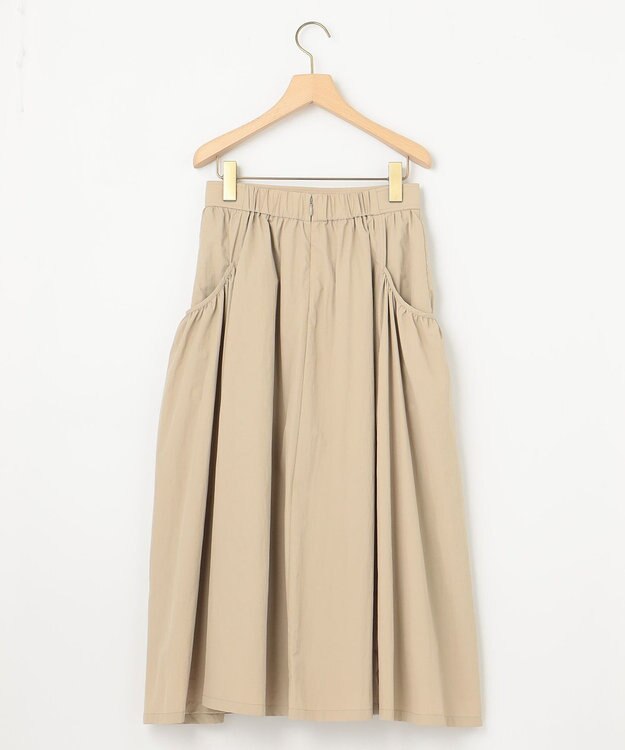 組曲 S エアリータフタスカート ベージュ系