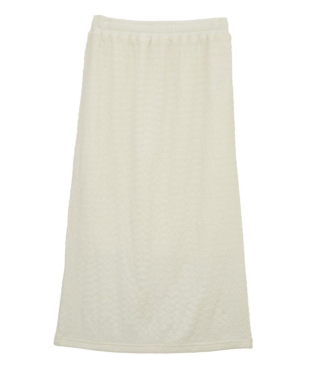 AMERICAN HOLIC シャーリングナロースカート Ivory