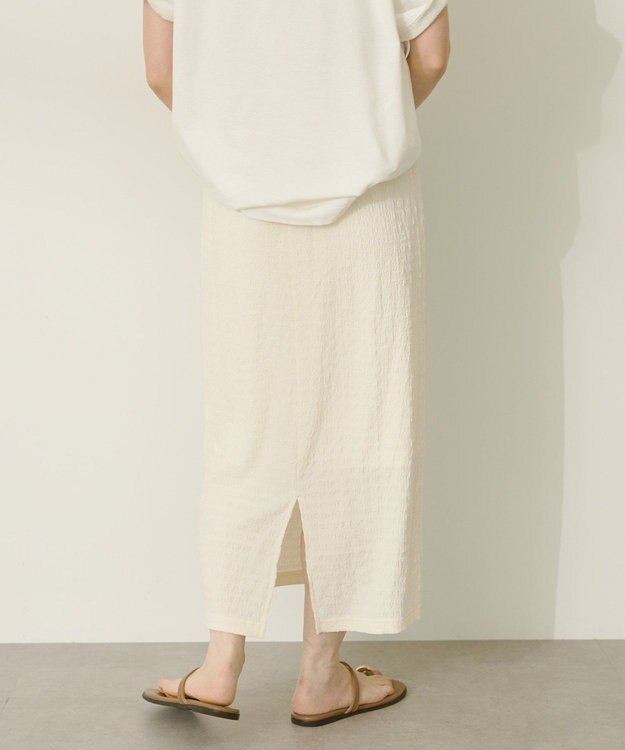 AMERICAN HOLIC シャーリングナロースカート Ivory