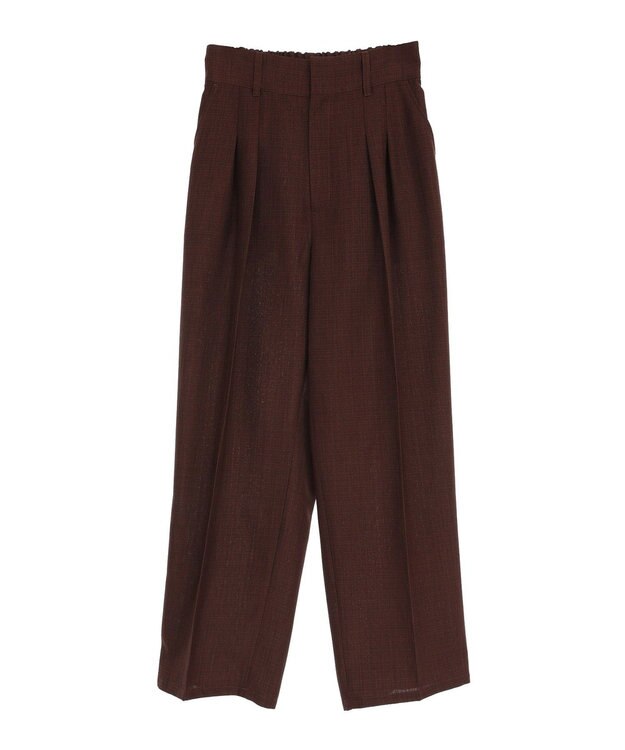 Green Parks ・ＥＬＥＮＣＡＲＥ　ＤＵＥ　リネンライク２タックパンツ Black