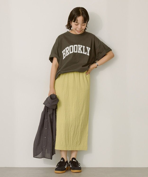 AMERICAN HOLIC シャーリングナロースカート Pistachio