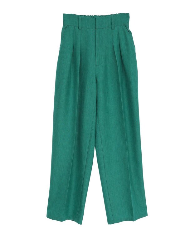 Green Parks ・ＥＬＥＮＣＡＲＥ　ＤＵＥ　リネンライク２タックパンツ Black