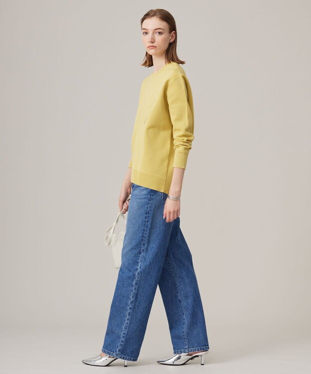 ICB 【洗える】ナンバリングカラーニット  プルオーバー ハンザイエロー系［ソウルナンバー３］