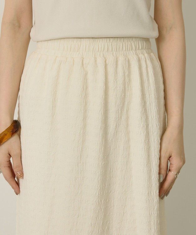 AMERICAN HOLIC シャーリングナロースカート Ivory