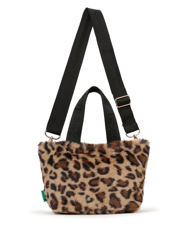 LeSportsac FUR E/W TOTE/レオパードフラッフィーファー レオパードフラッフィーファー
