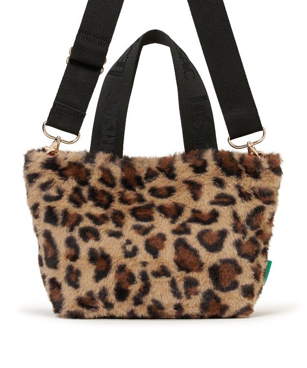LeSportsac FUR E/W TOTE/レオパードフラッフィーファー レオパードフラッフィーファー