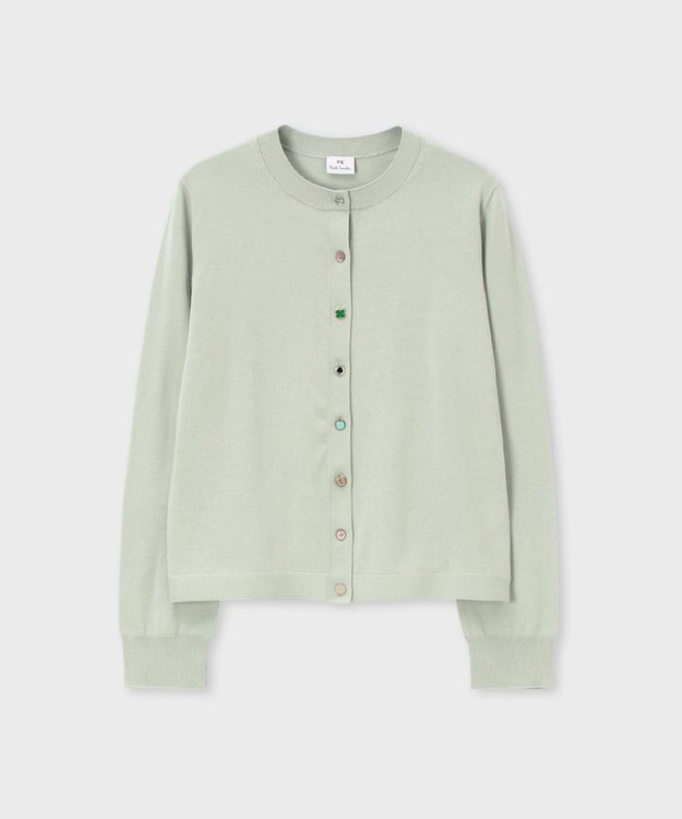 Paul Smith ラッキーチャームボタン カーディガン ライトグリーン