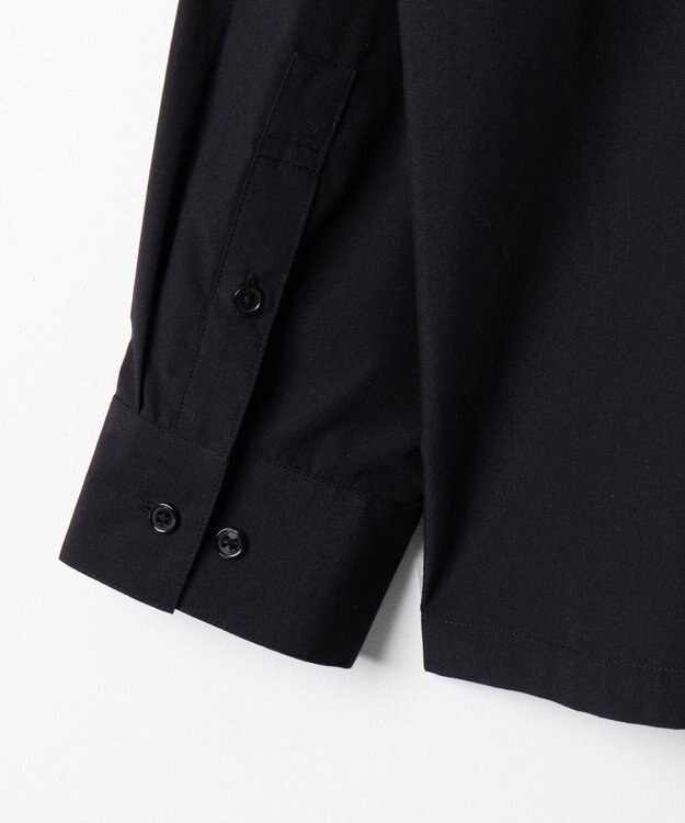 WEGO ブロードダブルZIPシャツ（LS） ブラック