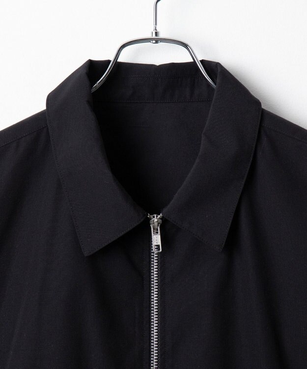 WEGO ブロードダブルZIPシャツ（LS） ブラック