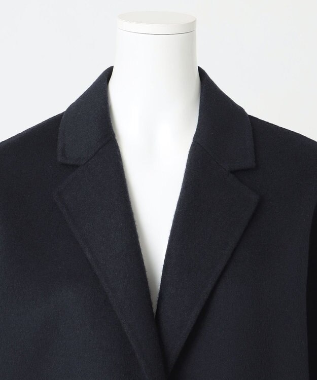 23区 【R(アール)】ウールリバー チェスター コート ネイビー系