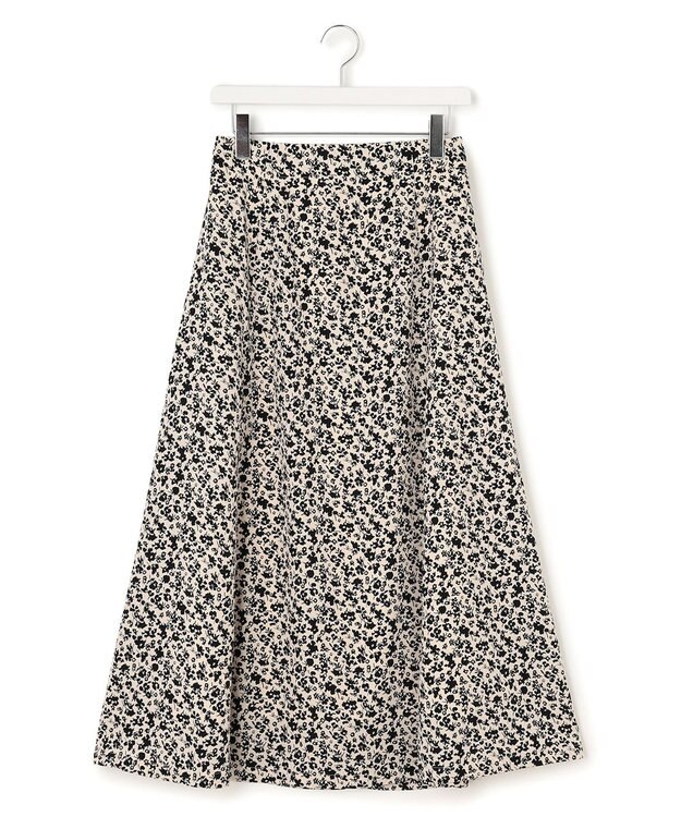 J.PRESS YORK STREET 【WOMEN】フラワープリント フレアスカート ホワイト系5