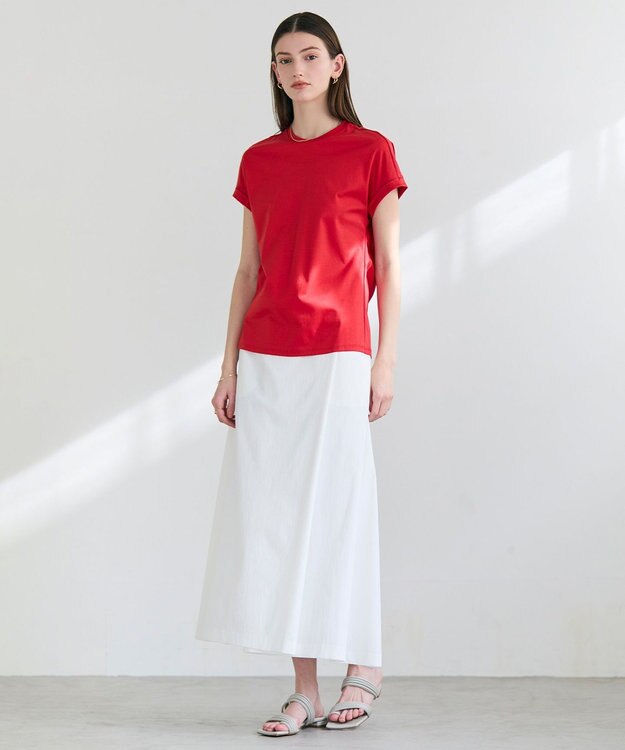 BEIGE， YANN / ラップタック フレアスカート White