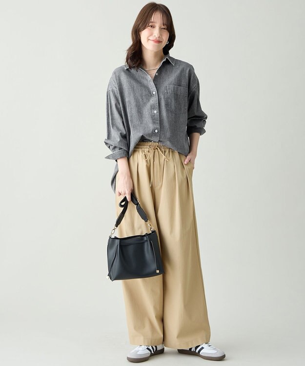 ANY ドロストチノパンツ ベージュ