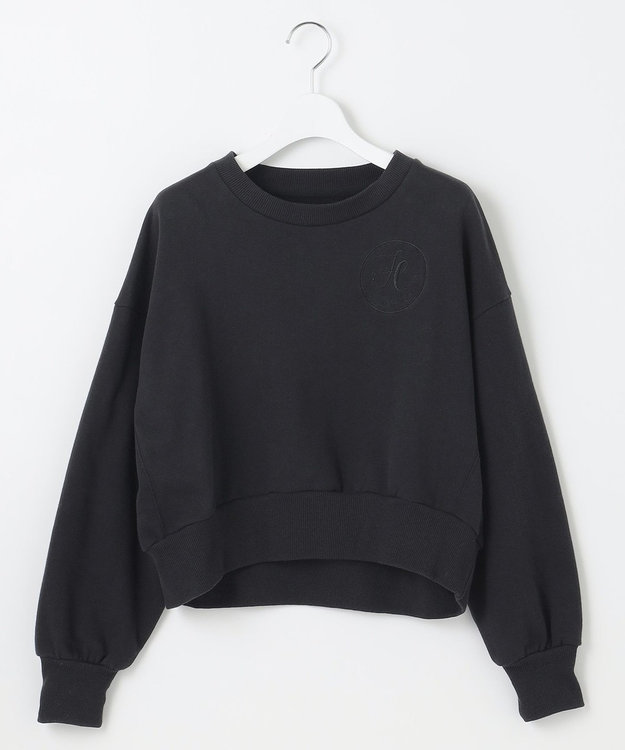 Feroux 【洗える】ロゴ刺繍裏毛 プルオーバー ネイビー系