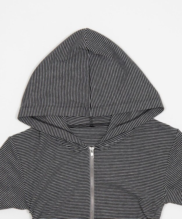 WEGO サイドリボンカットジップパーカー 柄1