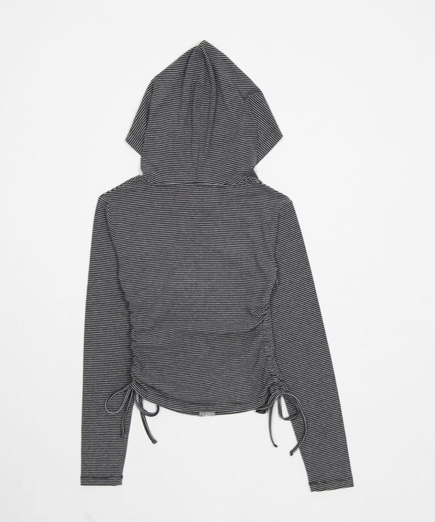 WEGO サイドリボンカットジップパーカー 柄1