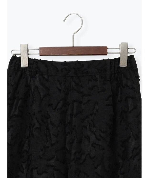 Te chichi カットジャガードパンツ(セットアップ可) ブラック