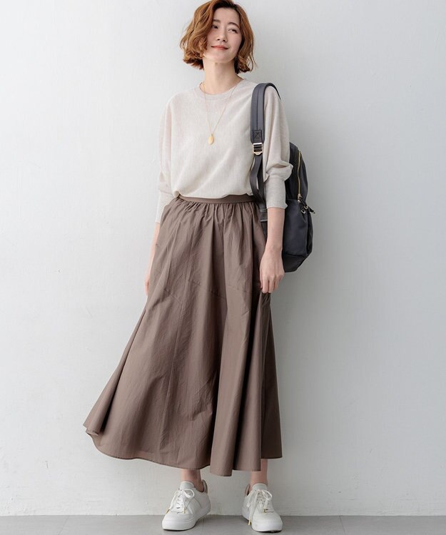 23区 【先行予約】シャイニーシアー ドルマン ニット アイボリー系